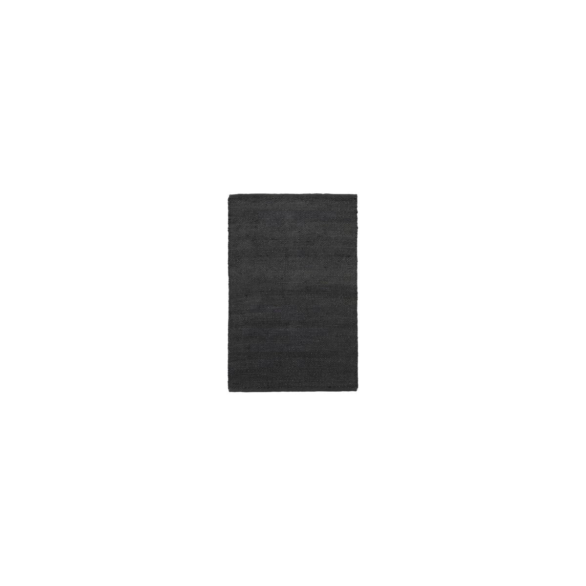 Alfombra, cáñamo, negro