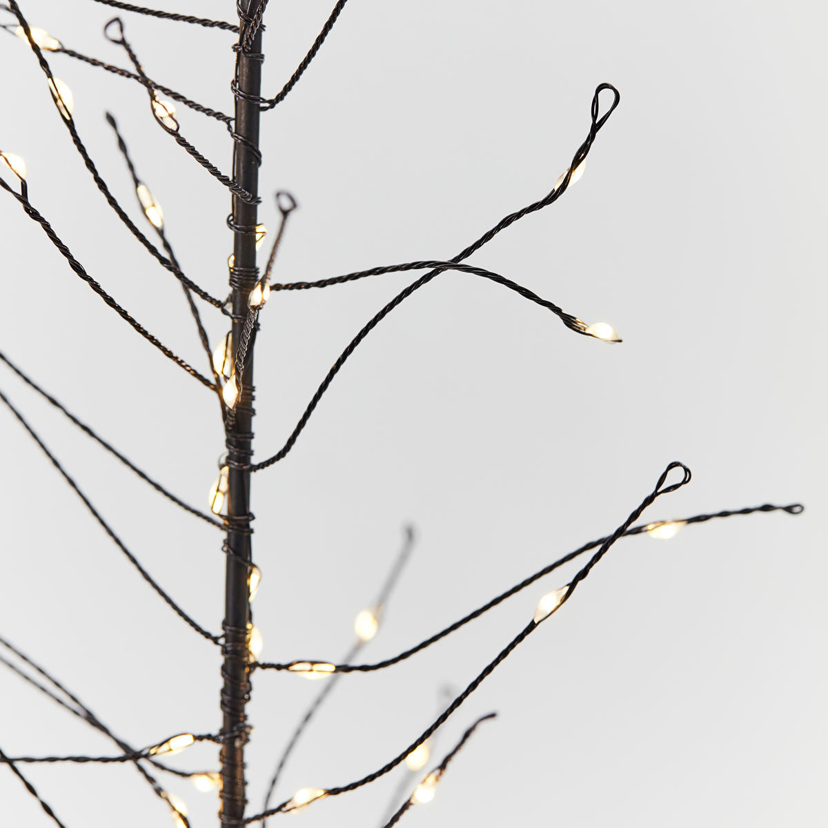 Wire Christmas Tree, HD Glow, Black