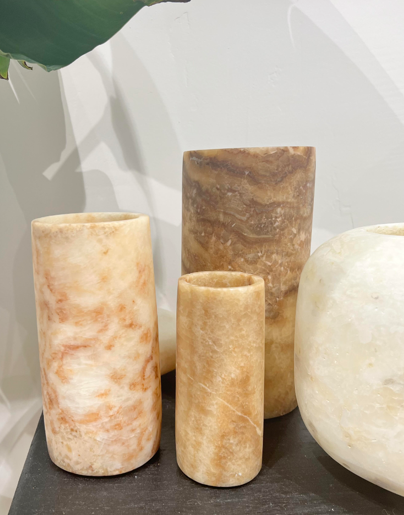 Alabaster Candle Holder